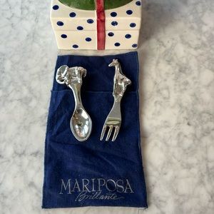 Mariposa baby spoon and fork